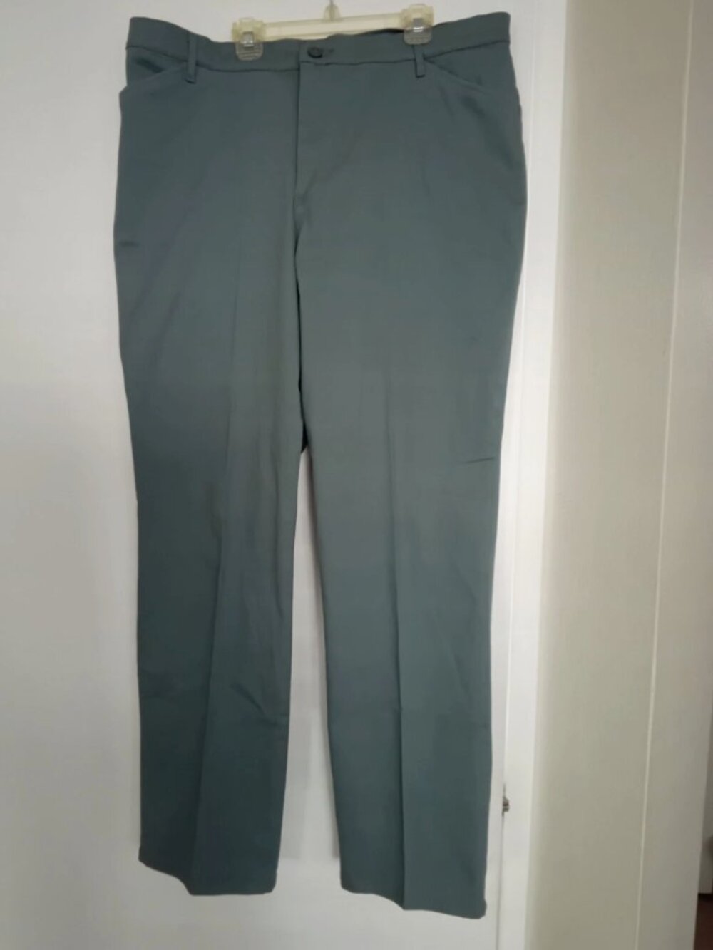 Lee Teal Green/Blue All Day Pant Straight Leg Size 16 Chino Style Flat Front